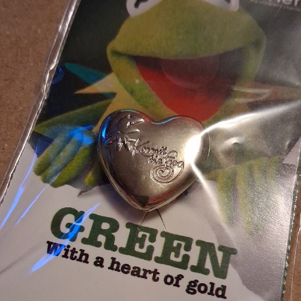 Variety Heart Pin with Kermit The Frog Design